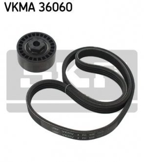 Комплект поліклиновий (ремінь+ролики) SKF VKMA 36060