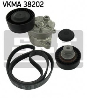 Комплект поліклиновий (ремінь+ролики) SKF VKMA 38202