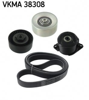 Комплект поліклиновий (ремінь+ролики) SKF VKMA 38308