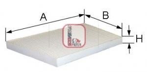 Фільтр салону MB "2,2-3,2 "03-09 SOFIMA S3095C