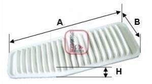 Фільтр повітряний Toyota Rav4 2.0 4WD/2.4 06-13/Camry 3.5 06-14 SOFIMA S 4822 A