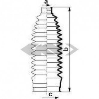 Пильовик рульового механізма SPIDAN 84007