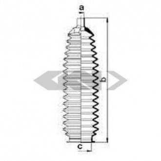 Пильовик рульового механізма SPIDAN 84053
