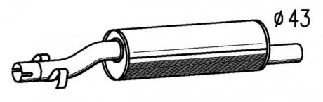 Деталь вихлопної системи STARLINE 18.18.424