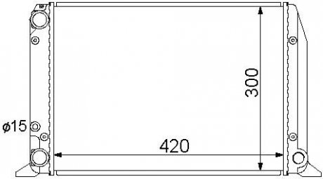 Радіатор охолодження AUDI 80 B3 (1987) 80 1.6 STARLINE AIA2028