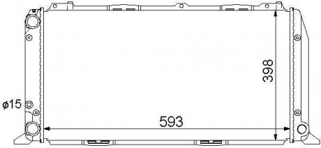 Радіатор охолодження AUDI 80 B3 (1987) 80 1.6 STARLINE AIA2047