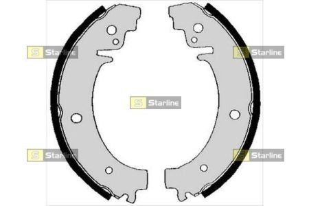 Гальмівні колодки барабанні STARLINE BC 00730