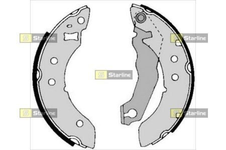 Гальмівні колодки барабанні STARLINE BC 01390
