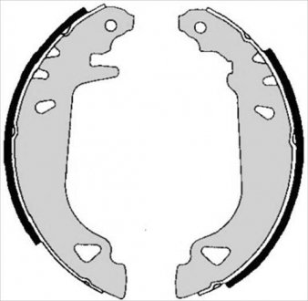 Гальмівні колодки барабанні STARLINE BC 04780