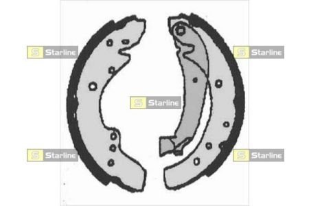 Гальмівні колодки барабанні STARLINE BC 07110 (фото 1)