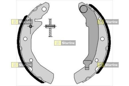 Гальмівні колодки барабанні STARLINE BC 07260