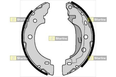 Гальмівні колодки барабанні STARLINE BC 07330