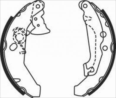 Гальмівні колодки барабанні STARLINE BC 07560