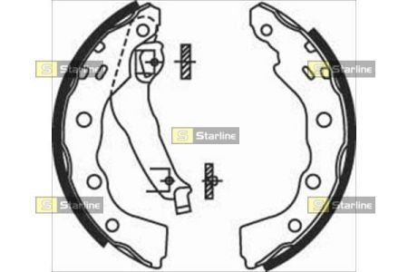 Гальмівні колодки барабанні STARLINE BC 07740