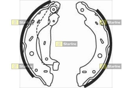 Гальмівні колодки барабанні STARLINE BC 07750