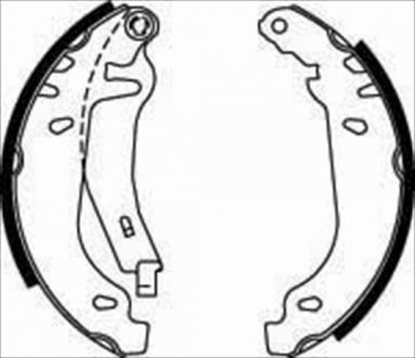 Гальмівні колодки барабанні STARLINE BC 07830