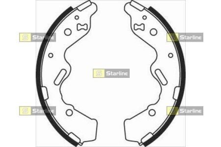 Гальмівні колодки барабанні STARLINE BC 08050