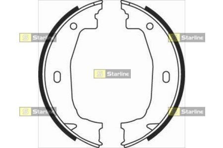 Гальмівні колодки барабанні STARLINE BC 08100 (фото 1)