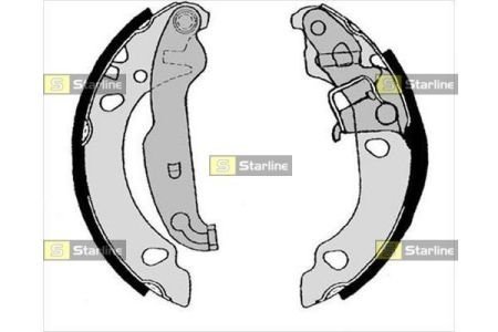 Гальмівні колодки барабанні STARLINE BC 08190