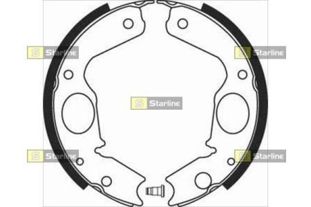 Гальмівні колодки барабанні STARLINE BC 08350 (фото 1)