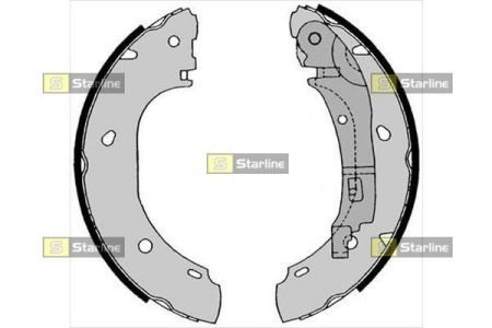 Гальмівні колодки барабанні STARLINE BC 08540