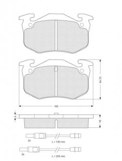 Гальмівні колодки дискові STARLINE BD S049