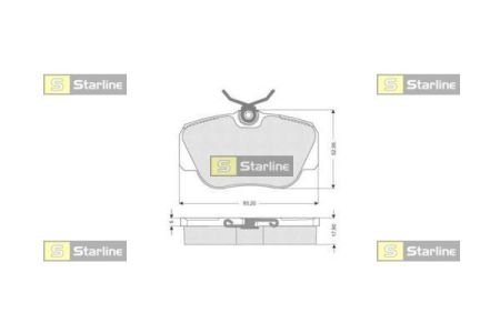 Гальмівні колодки дискові STARLINE BD S155