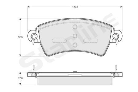 Гальмівні колодки дискові STARLINE BD S233