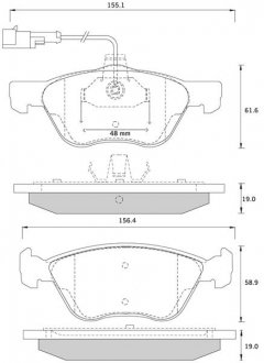 Гальмівні колодки дискові STARLINE BD S259