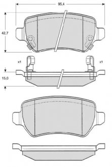 Гальмівні колодки дискові STARLINE BD S320