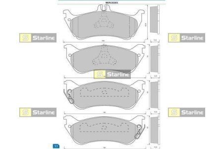 Гальмівні колодки дискові STARLINE BD S417