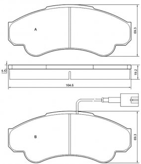 Гальмівні колодки дискові STARLINE BD S840P (фото 1)