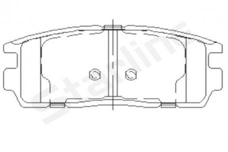 Гальмівні колодки дискові STARLINE BD S851P (фото 1)