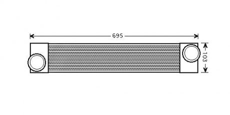 Інтеркулер BMW 5 SERIES E60 (2004) 520D 2.0 TD STARLINE BWA4346