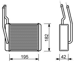 Радіатор опалення FORD FOCUS (1999) 2.0 ST170 STARLINE FD6272
