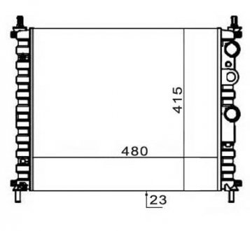 Радіатор охолодження FIAT BRAVA (1995) 1.4 STARLINE FTA2182