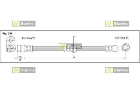 Гальмівний шланг STARLINE HA AB.1256