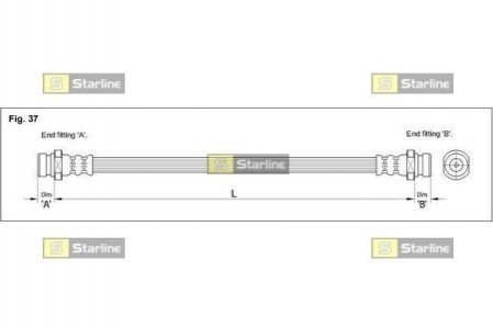 Гальмівний шланг STARLINE HA BD.1225