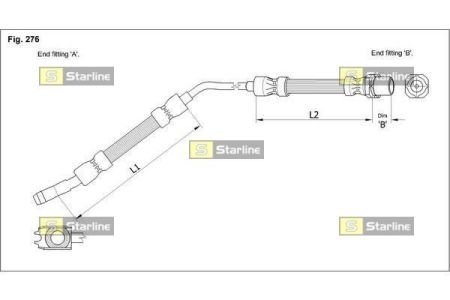 Гальмівний шланг STARLINE HA E.1219