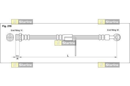 Гальмівний шланг STARLINE HA ST.1036