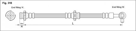 Гальмівний шланг STARLINE HA ST.1207