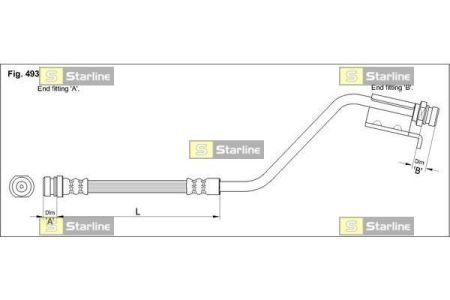 Гальмівний шланг STARLINE HA ST.1209