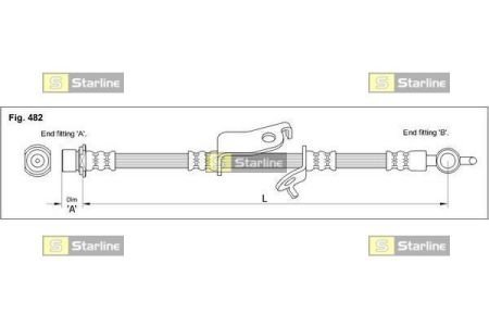 Гальмівний шланг STARLINE HA ST.1215