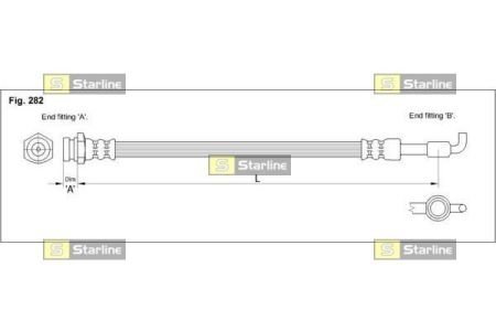 Гальмівний шланг STARLINE HA ST.1253