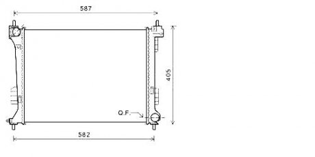 Радіатор охолодження HYUNDAI I20 (2008) 1.2 STARLINE HY2302