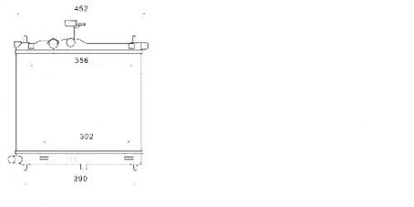 Радіатор охолодження HYUNDAI I10 (2008) 1.1 STARLINE HYA2291