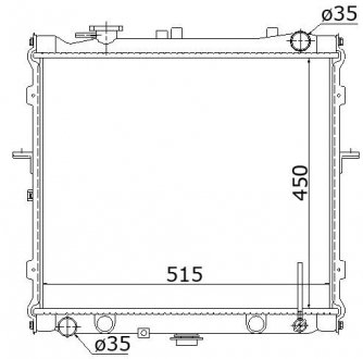 Радіатор охолодження KIA SPORTAGE (1995) 2.0 STARLINE KAA2022