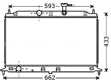 Радіатор охолодження KIA RIO (2005) 1.4 STARLINE KAA2077
