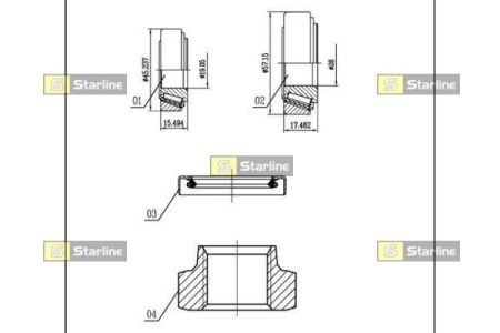 Підшипник колісний STARLINE LO 00926R