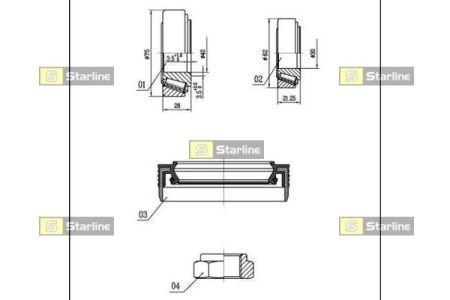 Підшипник колісний STARLINE LO 03430